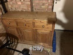 Large PINE WELSH DRESSER Base And Sideboard- farmhouse style Need Quick Sale