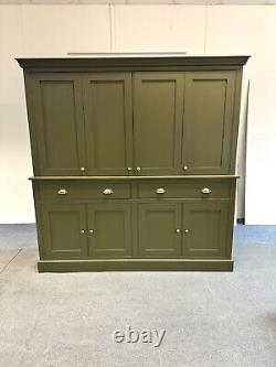 Large Painted Shaker Kitchen Larder Cupboard Bi-fold Doors ANY SIZE OR COLOUR