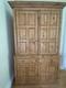 Large Pine Larder Pantry Cupboard Farmhouse 3 Drawers 4 Deep Shelves 220 X 140