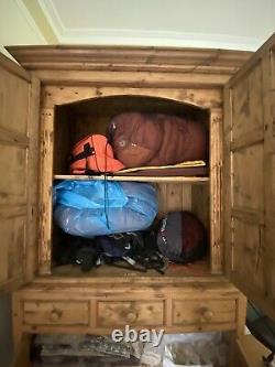 Large Pine Larder Pantry Cupboard Farmhouse 3 Drawers 4 Deep Shelves 220 X 140