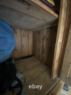 Large Pine Larder Pantry Cupboard Farmhouse 3 Drawers 4 Deep Shelves 220 X 140