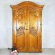 Large Pine Solid Wood Wardrobe Antique Vintage French Style Armoire