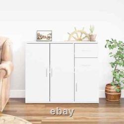 Large Rectangular Wooden Home Sideboard Storage Cabinet Unit 3 Doors 2 Drawers