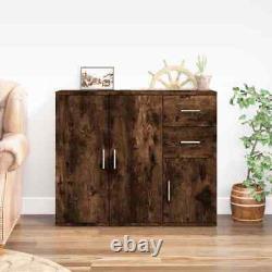 Large Rectangular Wooden Home Sideboard Storage Cabinet Unit 3 Doors 2 Drawers