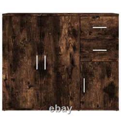 Large Rectangular Wooden Home Sideboard Storage Cabinet Unit 3 Doors 2 Drawers