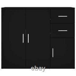 Large Rectangular Wooden Home Sideboard Storage Cabinet Unit 3 Doors 2 Drawers