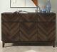 Large Royal Walnut 3 Door 3 Drawers Sideboard Storage Unit Living Room Furniture