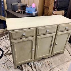 Large Rustic Solid Pine Dresser Base Sideboard