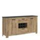 Large Sideboard 2 Doors, 2 Drawers, Wine Rack, Modern Storage Cabinet