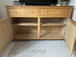 Large Sideboard 2 door 2 drawer, Solid Oak by Corndell