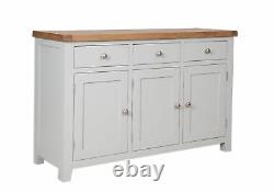 Large Sideboard 3 Doors 3 Drawers French grey