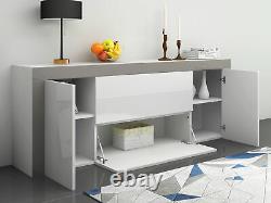 Large Sideboard Cabinet Modern Living Room Cupboard Unit Cabinet 3 Door 2 Drawer