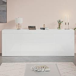 Large Sideboard Cabinet with 2 Doors 2 Drawers & 1 Flaps Cupboard Living Room