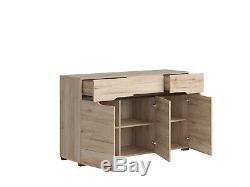 Large Sideboard Dresser Cabinet Light Oak finish Door Drawers Elpasso New Modern