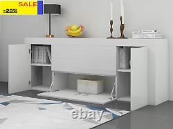 Large Sideboard High Gloss Fronts Storage Cupboard Cabinet Unit with 2 Doors 2 D