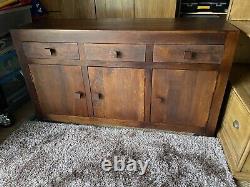 Large Sideboard, Solid Mahogany Finish 3 door/ 3 Drawer (RRP £599) NEW