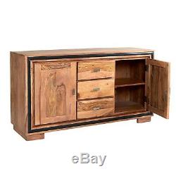 Large Sideboard with drawers and doors Stone Sheesham Collection