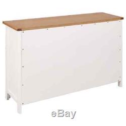 Large Solid Oak Sideboard Furniture Wood Storage Cupboard Cabinet Doors Drawers