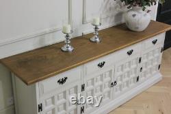 Large Solid Oak Younger Toledo Sideboard Kitchen Dresser Console Showhome