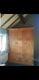 Large Solid Pine 3 Door 2 Drawer Wardrobe Cost Over £600 When New Excellent