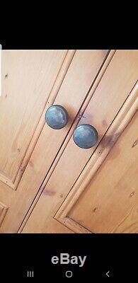 Large Solid Pine 3 Door 2 Drawer Wardrobe Cost Over £600 When New Excellent