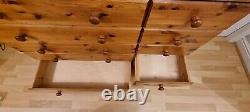 Large Solid Pine Chest of 5+5 Drawers, Sideboard 100% Real Wood Collect B90