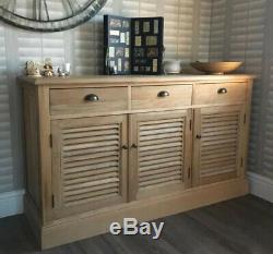 Large Solid Pine Sideboard 3 Drawer And 3 Door