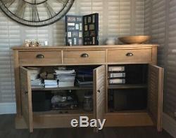 Large Solid Pine Sideboard 3 Drawer And 3 Door