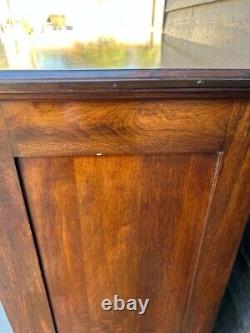 Large Square Fronted Late Victorian Oak Chest Of Drawers