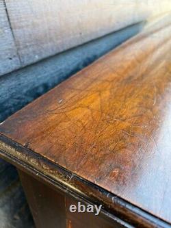 Large Square Fronted Late Victorian Oak Chest Of Drawers