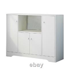 Large Storage Cabinet Kitchen Larder Storage Pantry With 4x Doors & 1x Drawer