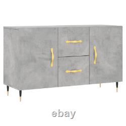 Large Storage Cupboard With Shelves Grey Wooden Sidecabinet Storage Drawers Unit