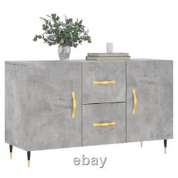 Large Storage Cupboard With Shelves Grey Wooden Sidecabinet Storage Drawers Unit