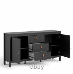 Large Storage Sideboard Vintage Retro Cabinet Modern Cupboard Chest Drawers Unit