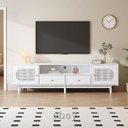 Large TV Stand for 80 inch TV with 2 Doors 2 Drawers TV base Cabinet TV Lowboard