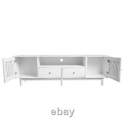 Large TV Stand for 80 inch TV with 2 Doors 2 Drawers TV base Cabinet TV Lowboard