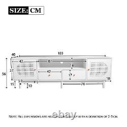 Large TV Stand for 80 inch TV with 2 Doors 2 Drawers TV base Cabinet TV Lowboard