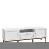 Large TV Unit 2 Doors, 1 Drawer, Optional LED Lighting, Modern Media Stand