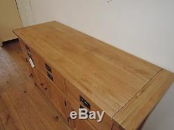 Large Vancouver Premium Solid Oak 3 Drawer 3 Door Sideboard Vxd005ex