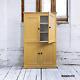 Large Victorian Antique Pine Housekeepers School Cupboard F & B India Yellow