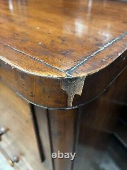 Large Victorian Mahogany & Veneer Chest Of Drawers