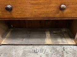 Large Victorian Mahogany & Veneer Chest Of Drawers