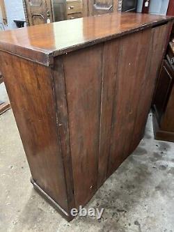 Large Victorian Mahogany & Veneer Chest Of Drawers