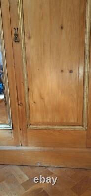 Large Victorian Pine Housekeepers Cupboard / Linen Press DISMANTLES