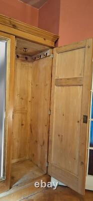 Large Victorian Pine Housekeepers Cupboard / Linen Press DISMANTLES