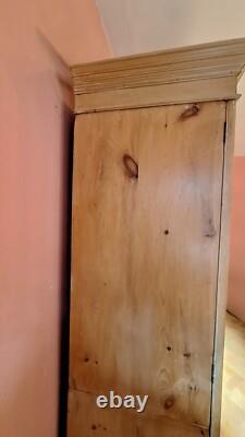 Large Victorian Pine Housekeepers Cupboard / Linen Press DISMANTLES