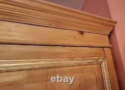 Large Victorian Pine Housekeepers Cupboard / Linen Press DISMANTLES
