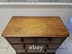 Large Victorian Two Over Two Mahogany Chest Of Drawers