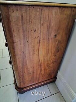 Large Victorian Two Over Two Mahogany Chest Of Drawers