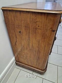 Large Victorian Two Over Two Mahogany Chest Of Drawers